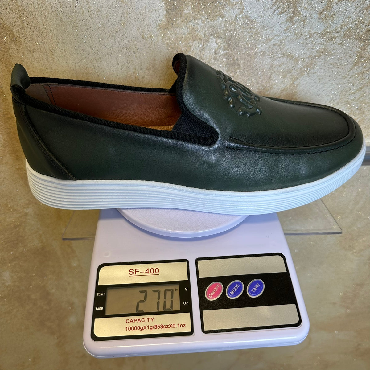 Mocasini - Pantofi barbati, Verde usori si confortabili,  Piele Naturala cod 485